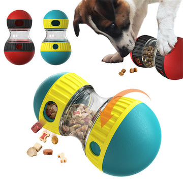 Hundespielzeug mit Futterspender, Tumbler, auslaufender Futterball, Puzzle