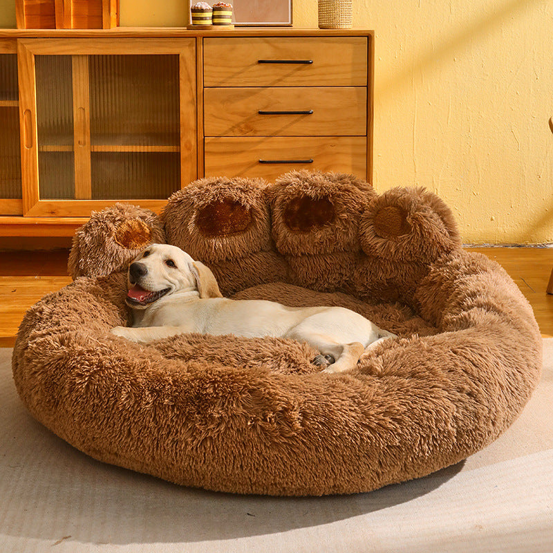 Niche chaude pour chien de taille moyenne et grande, corgi, golden retriever, lit, canapé, matelas doublé polaire